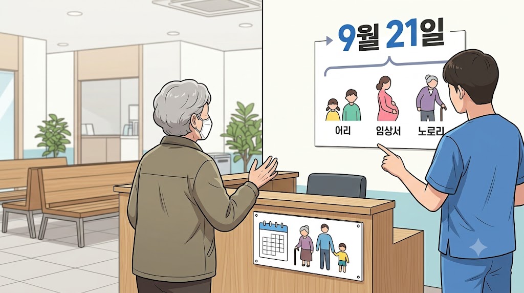 독감 예방접종 지원 대상과 확대된 나이 기준