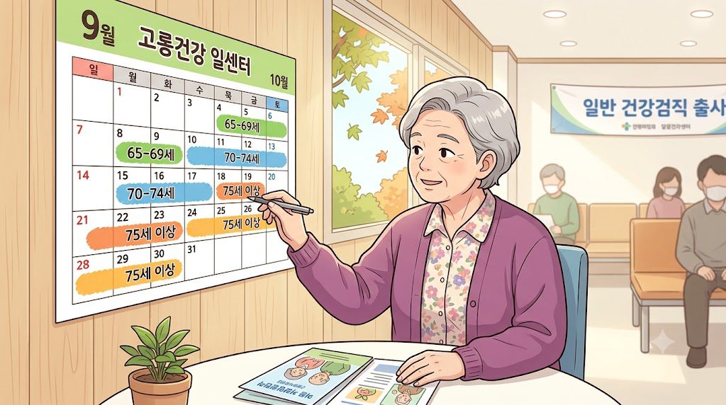 65세 이상 어르신 연령대별 분산 일정과 권장 사항